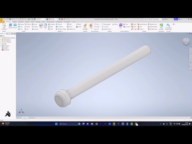 Autodesk Inventor Tutorial 2025 - Clamp Part 6
