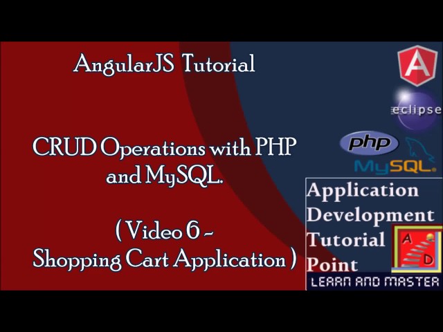 AngularJS Tutorial for Beginners |Shopping Cart Example|Define PHP & MySql scripts.- YouTube