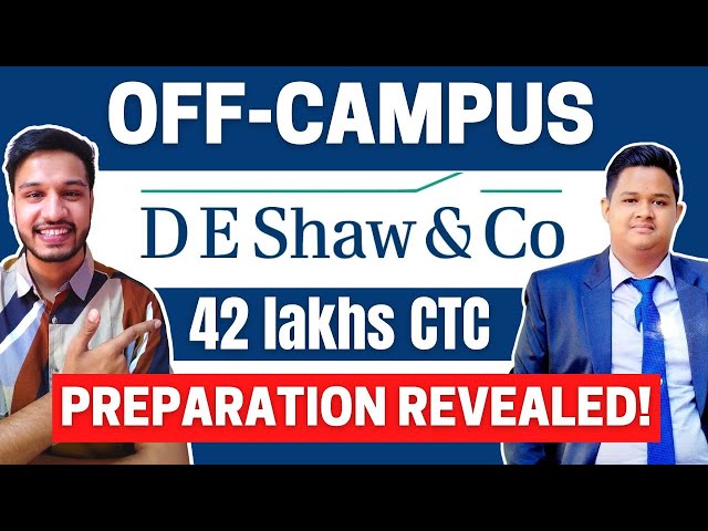 How to easily clear Online Assessment❓ | DE Shaw Interview Experience 🔥| 42 Lakh CTC