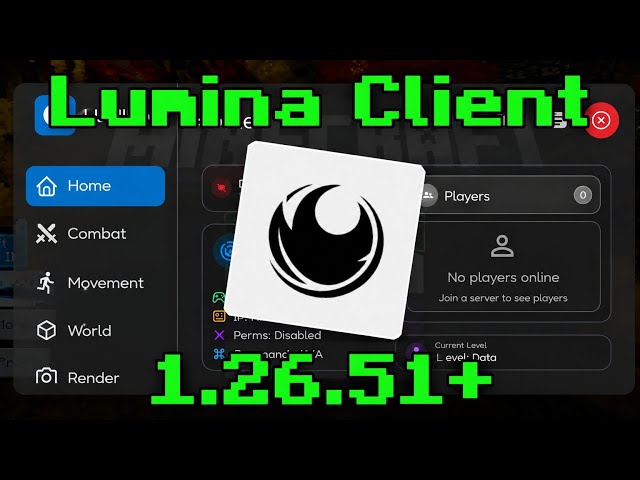 Lumina Client 1.26.51+ for MCPE/Bedrock | (Must Try!)