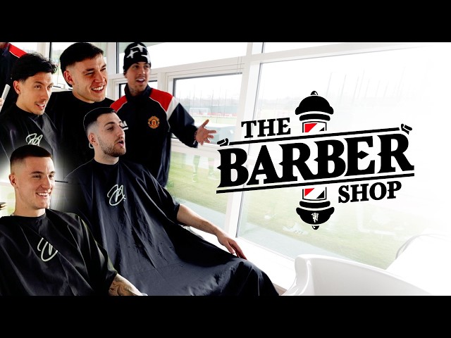"He Scores After Every Haircut!" Dalot, Martinez, Šeško & Ugarte | The Barbershop: EP 1 💈