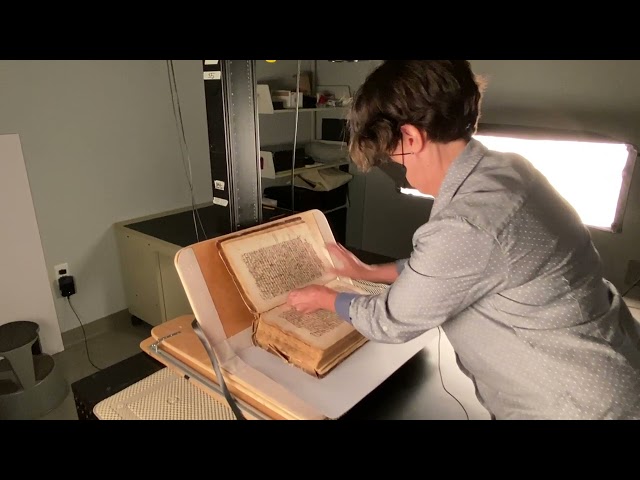 Digitization of a 442-Year-Old German Manuscript at the Libraries Tech Center