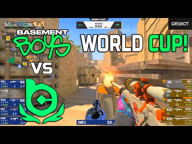 First Match At EWC! BC.Game vs BASEMENT BOYS - Highlights - Esports World Cup 2026 Open Qualifier CS