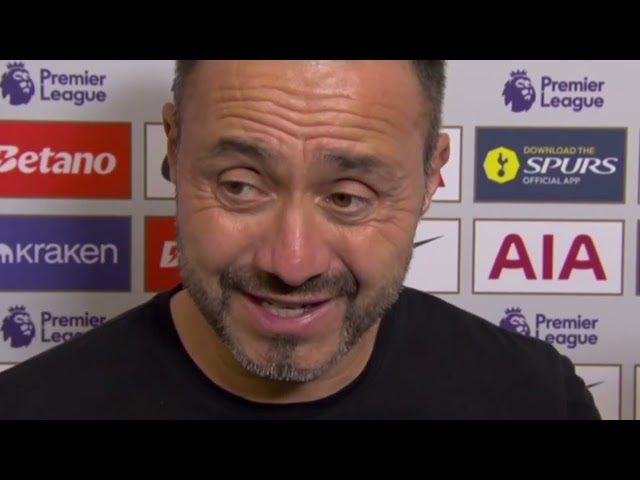 Roberto De Zerbi reacts to draw & spending £580.2M on Spurs Player | Tottenham vs Everton 0-0