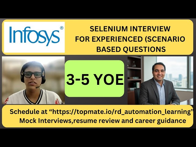 Automation Testing Interview Experience | Real-Time QA & SDET Interview Preparation 2026