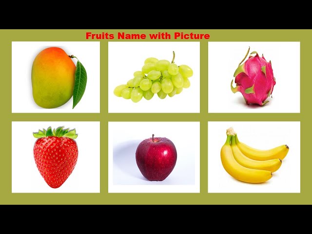 Fruits Name English And Hindi ll फलों के नाम हिंदी और अंग्रेज़ी में ll