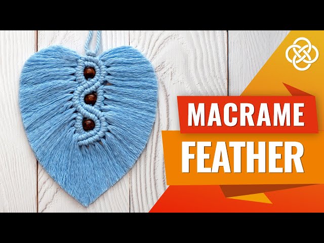 Macrame Feather With Beads | Macrame Feather DIY | Macrame Feather Tutorial