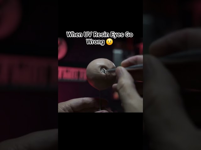 The UV resin didn't cure, and things got messy! The whole video is on Clayformations!