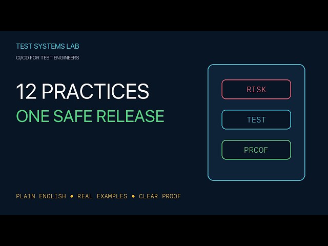 12 CI/CD Practices to Check Before a Release
