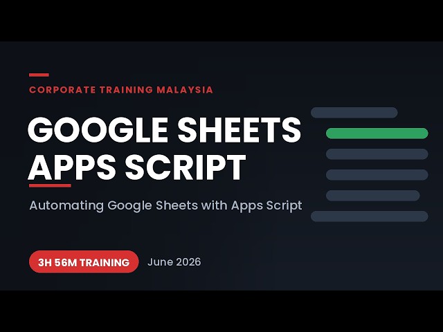 Google Sheets Apps Script Training