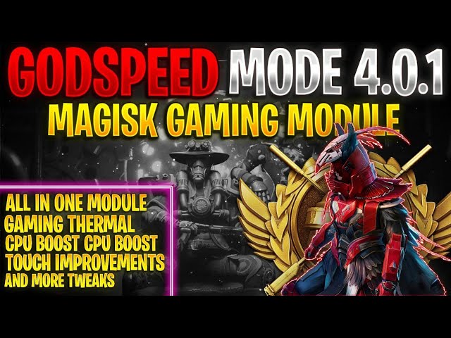 Best Magisk Gaming Module | GODSPEED MODE | Best Magisk Module for BGMI/PUBG | PUBG Lag Fix