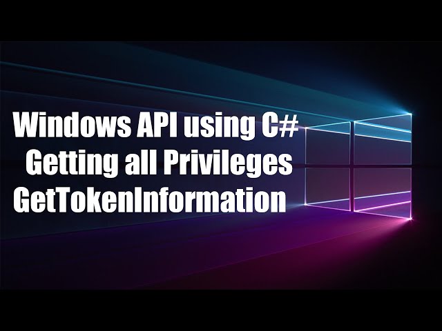 WinAPI with C# - Getting Token Privileges