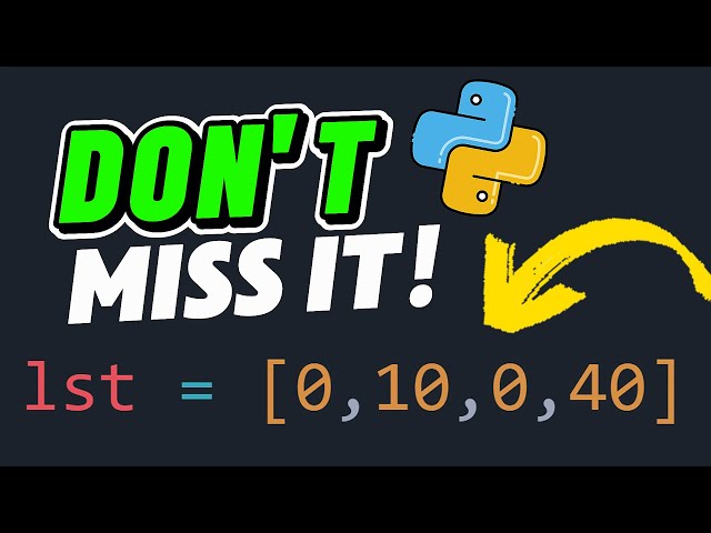 Move All Zeros to the End – Python Trick You Should Know!