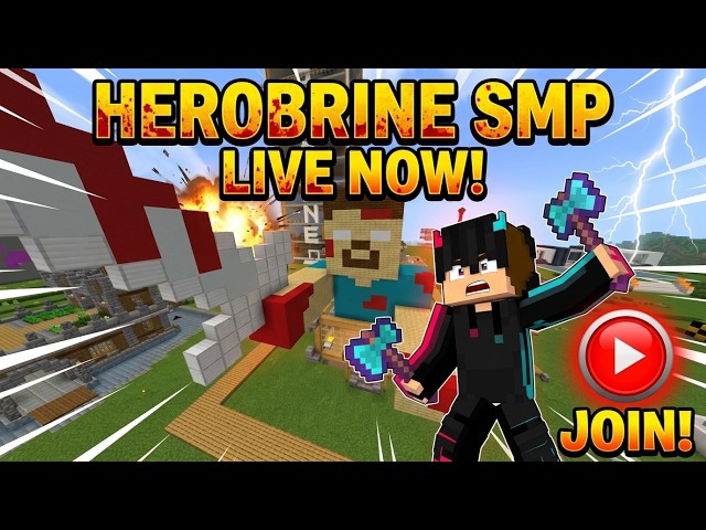 Minecraft Speedrun In HEROBRINE SMP । LIVE  #minecraft #gaming
