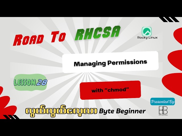 28 Managing Permissions with chmod
