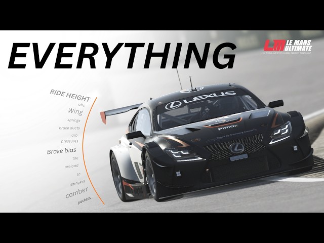 How Every GT3 Setup Setting Actually Works in Le Mans Ultimate.