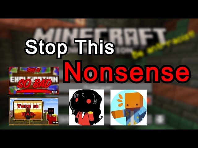 The Minecraft Community is Harming the Game
