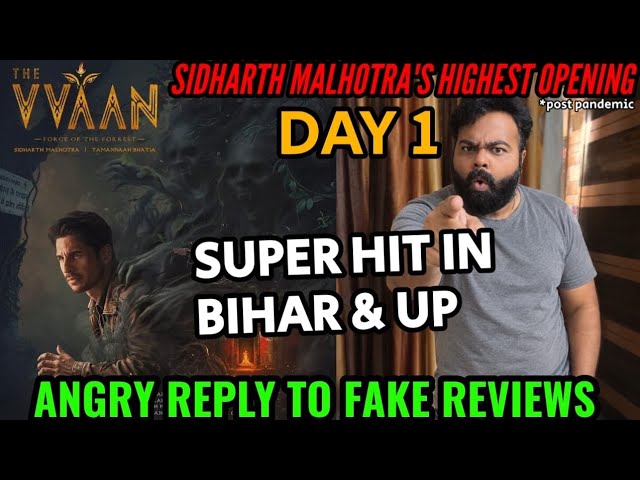 THE VVAAN BOX OFFICE COLLECTION DAY 1 | SIDHARTH MALHOTRAS HIGHEST DAY 1 POST PANDEMIC | ANGRY REPLY