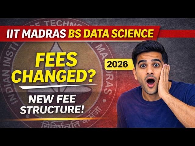 🚨 IIT Madras BS Data Science BIG FEES UPDATE 2026 | Complete Fee Structure Explained