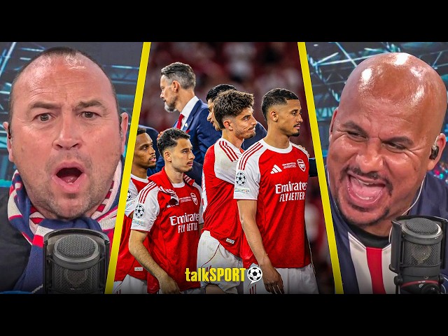 "CAN'T STAND IT!" Arsenal Fans CLASH with Cundy & Agbonlahor over STATUS in Europe after CL DEFEAT
