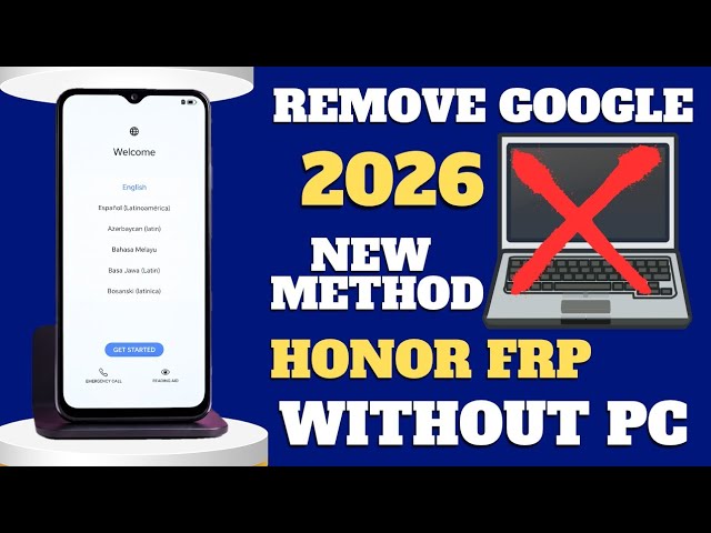 WITHOUT PC Remove Google account Honor Frp Bypass 