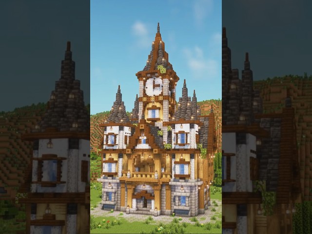 Medieval Town Hall 🏰 #minecraft #minecraftbuilding  #medievalvillage #minecraftutorial