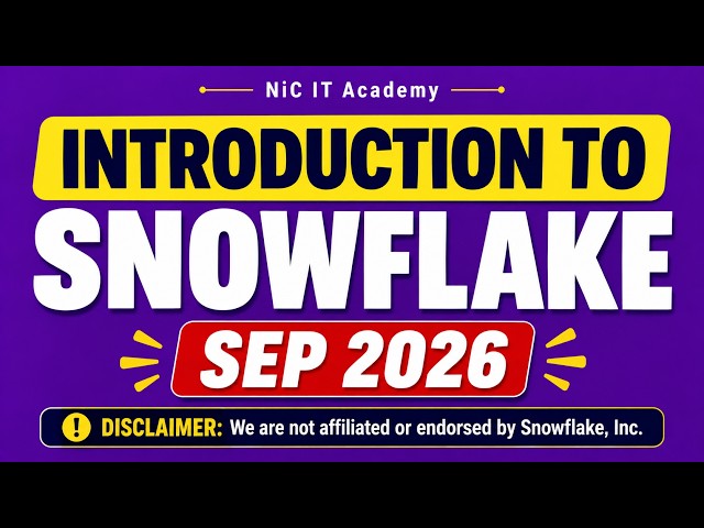 Introduction to Snowflake | Training for Snowflake Data Engineering and Cortex AI with DBT