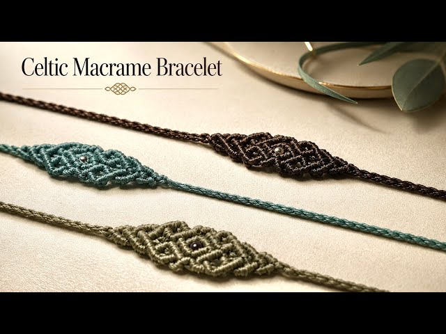 DIY Micro Macrame | Celtic Macrame Bracelet