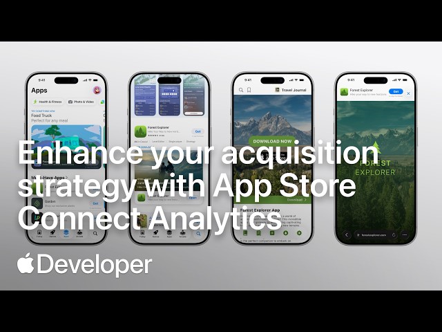 Enhance your acquisition strategy with App Store Connect Analytics | Apple