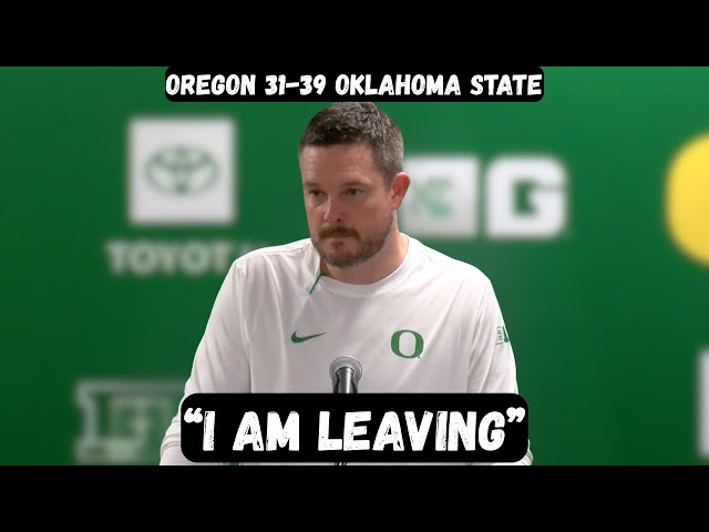Dan Lanning RESIGNS after EMBARRASSING loss - Post Game Press Conference - Oregon vs Oklahoma State