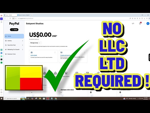 How to Create a PayPal Account in Benin | How to Set Up PayPal Account in Benin | Complete Guide
