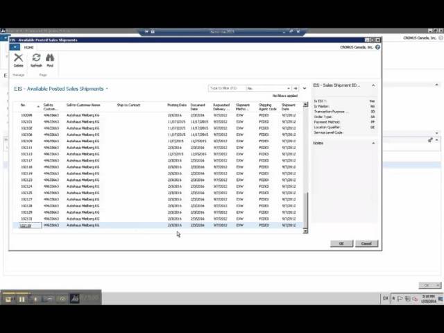 DiCentral Does EDI - Create ASN NAV EIS 2015