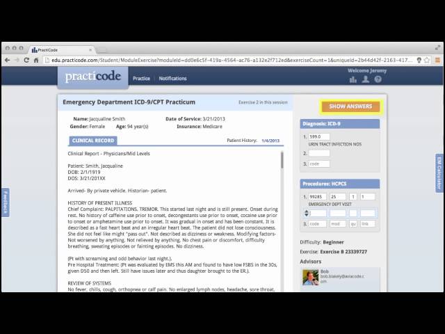 An introduction to Practicode: Medical Coding Practice Software.