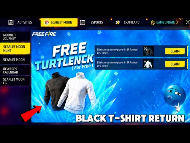 BLACK T-SHIRT RETURN CONFIRM DATE | BLACK T-SHIRT RETURN UPDATE FREE FIRE TAMIL | NEXT EVO VAULT FF