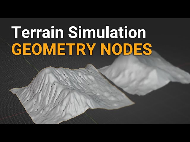 Terrain Simulation with Geometry Nodes - Project Heist