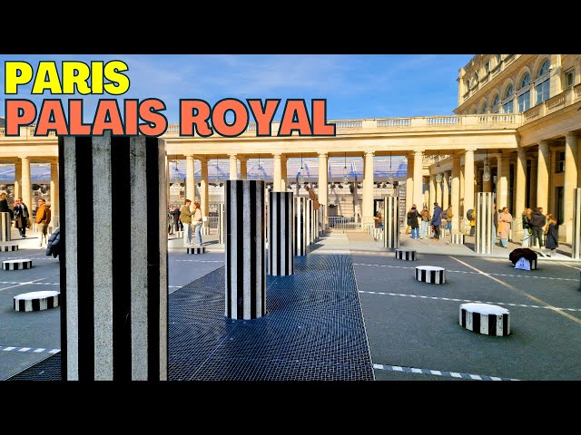 Experience The Beauty Of Black And White Parisian Courtyards of Palait Royal
