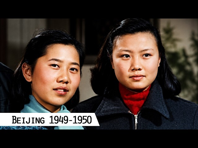 Beijing 1949-1950: Rare Historic Footage From After the Revolution (4K & AI restored)