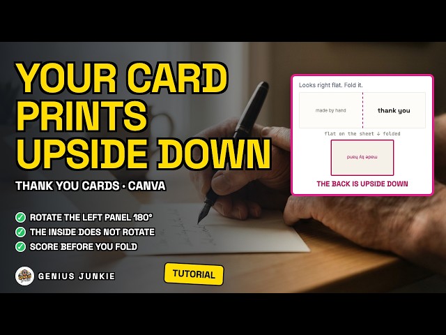 How to Make Thank You Cards in Canva (Folded, Print at Home)