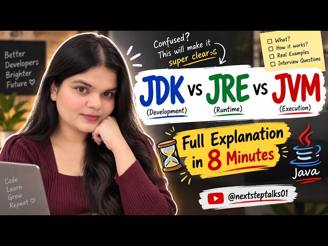 JDK, JRE & JVM Confusing You? Here’s the Simple Explanation You’ve Been Looking For | Java Basics 🤔