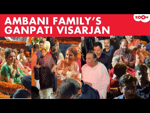 Ambani Family’s Grand Ganesh Visarjan | Anant & Radhika Dance Their Hearts Out; Orry joins!