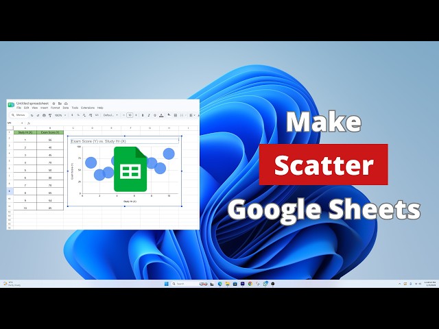 How to Make a Scatter Chart in Google Sheets