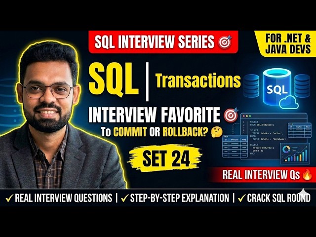 🚀 Part 24 | SQL Transactions & ACID Properties | SQL Interview Preparation Series 2026