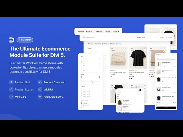 Divi Ecommerce Modules for Divi 5 | Installation, Setup & Complete Overview