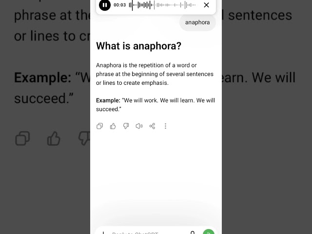 What is anaphora?