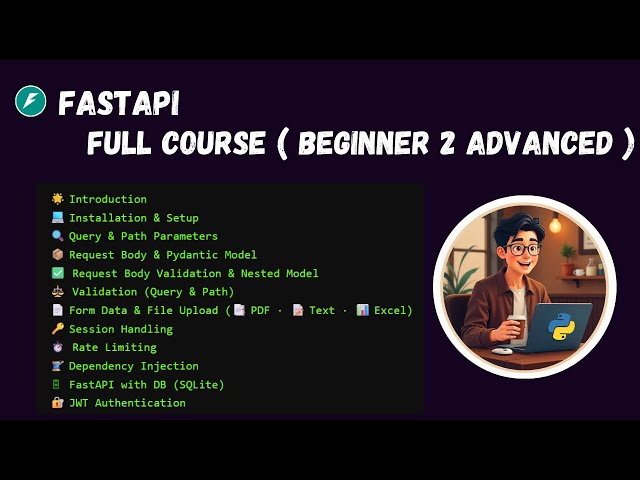 FastAPI - Python Framework | Beginner to Advanced | Full Course | Tamil