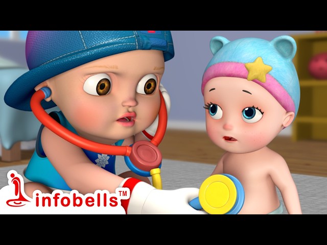 Johny Johny Yes Papa 👶🩺 | Doctor Set Playtime Fun | English Nursery Rhymes for Kids | Infobells