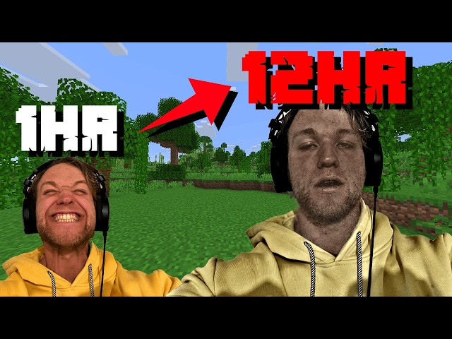 I tried Streaming Hardcore Minecraft for 24 Hours Straight