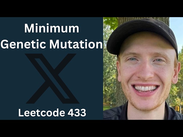 Minimum Genetic Mutation - LeetCode 433 - BFS (Python)