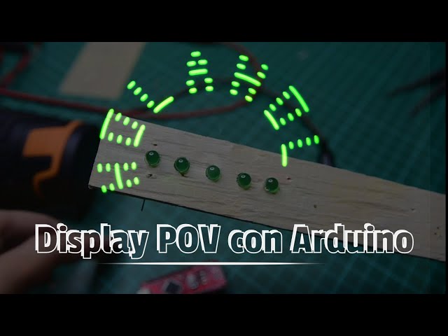 📺 Proyecto POV con ARDUINO: vision PERSISTENTE ✔️ [Fácil y rápido]