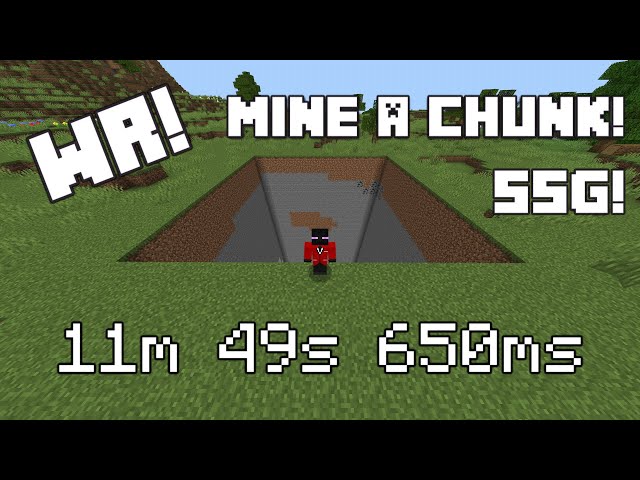 [WR] MINE A CHUNK! | V26 SSG Minecraft Bedrock Edition Speedrun